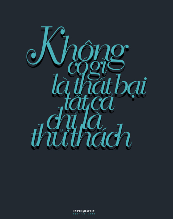 Những tác phẩm Typography tiếng Việt xuất sắc